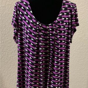 Worthington Elegant Blouse in Purple